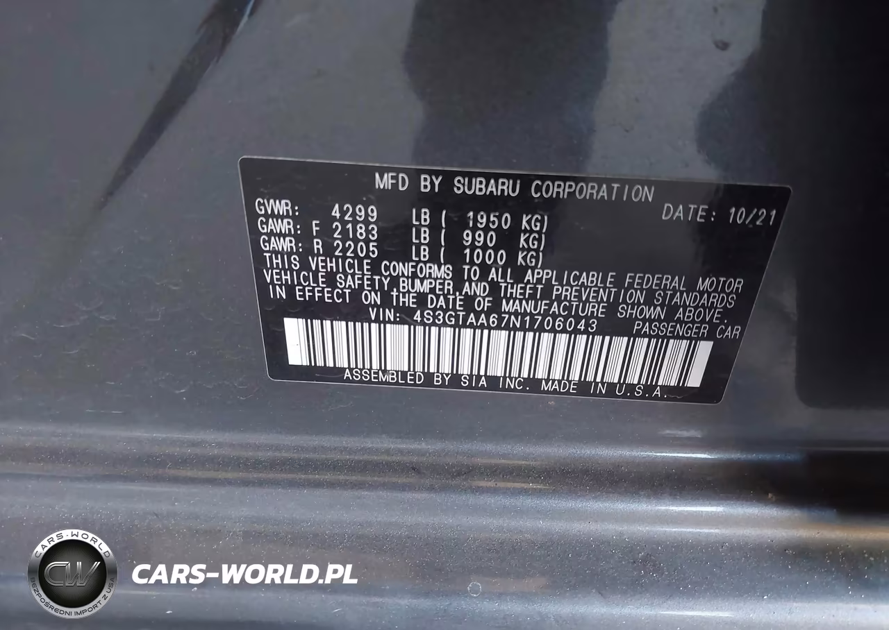 2022 Subaru Impreza Base 5-Door VIN:4S3GTAA67N1706043 - 9