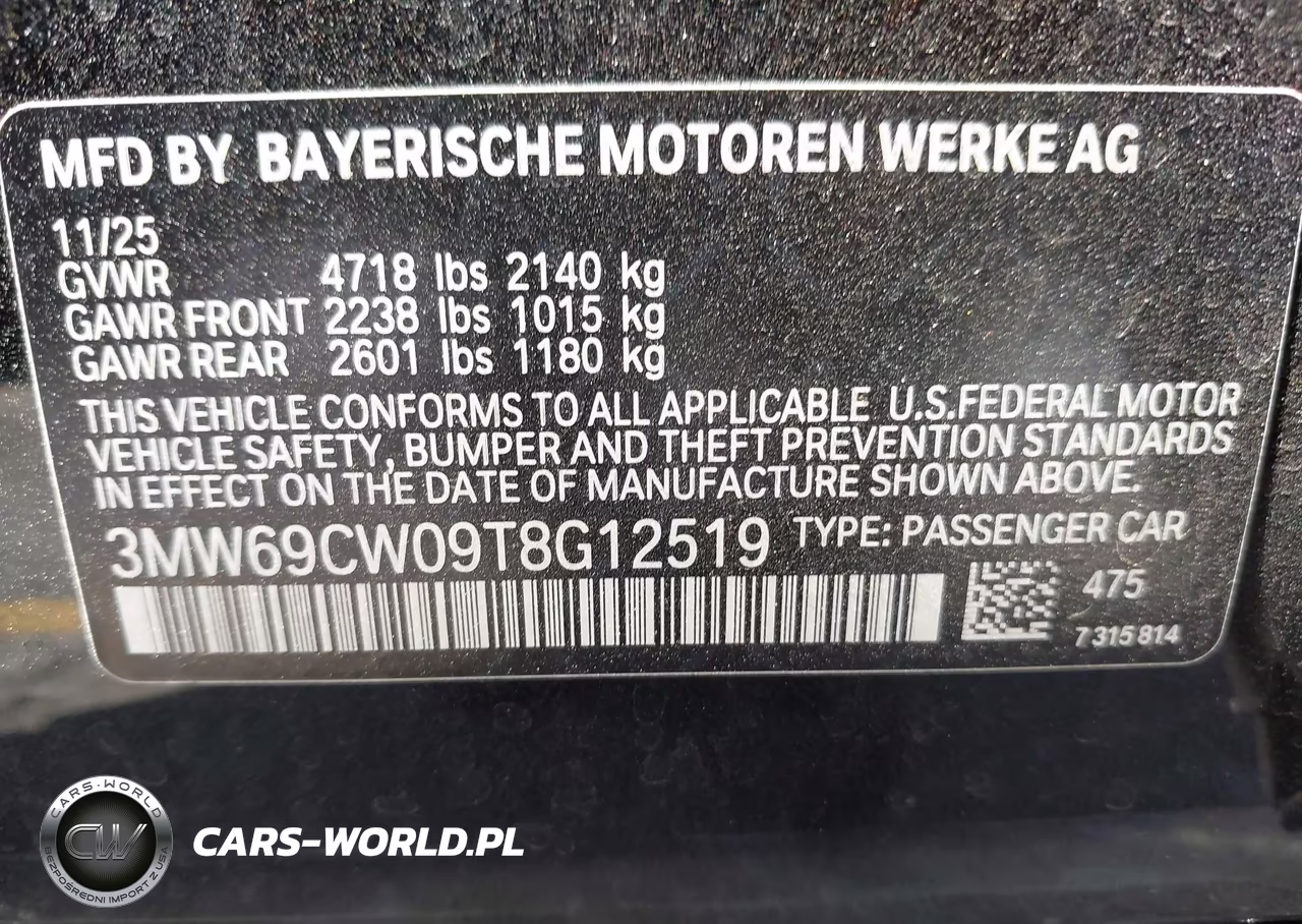 2026 BMW 330I Na VIN:3MW69CW09T8G12519 - 9