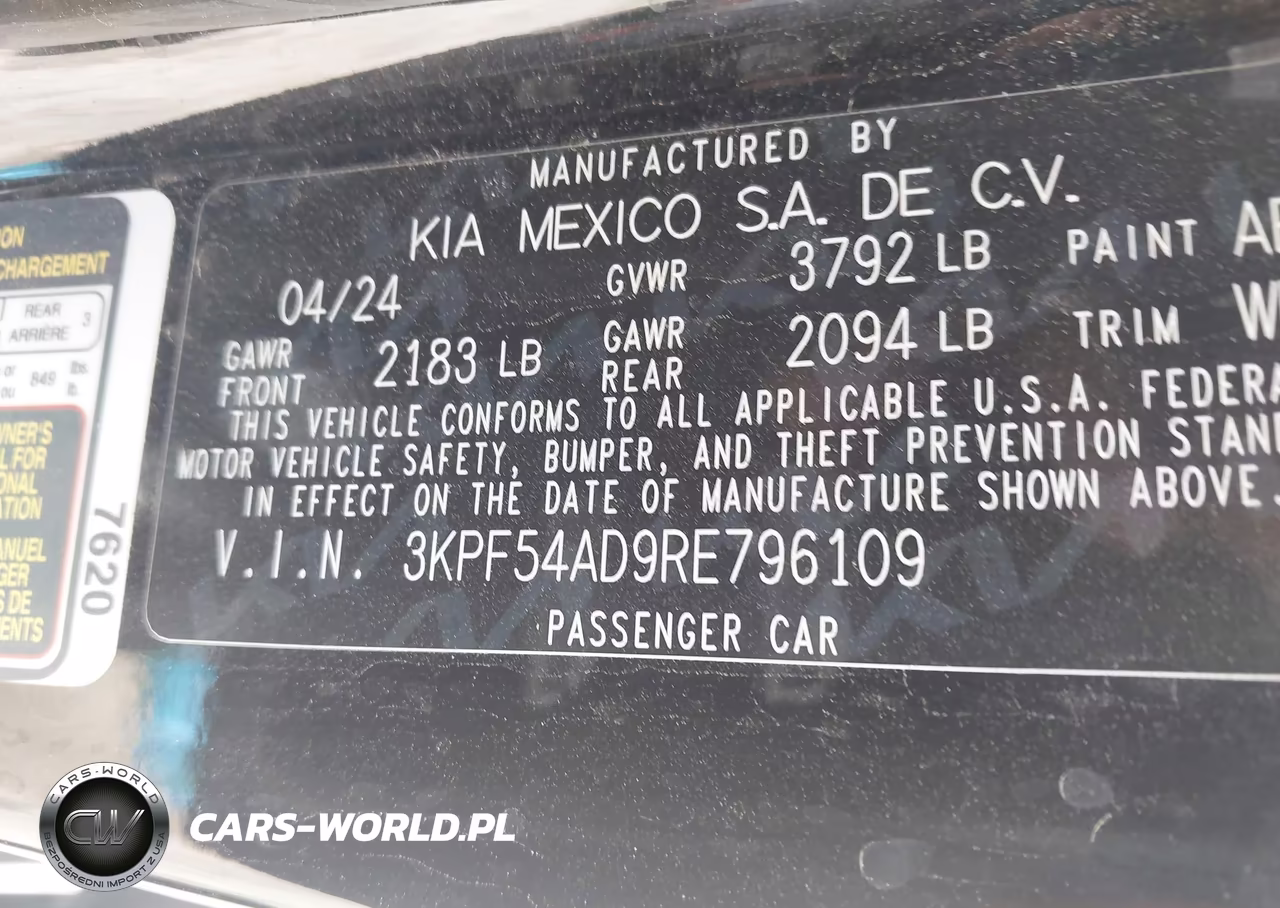 2024 Kia Forte Gt-Line VIN:3KPF54AD9RE796109 - 9