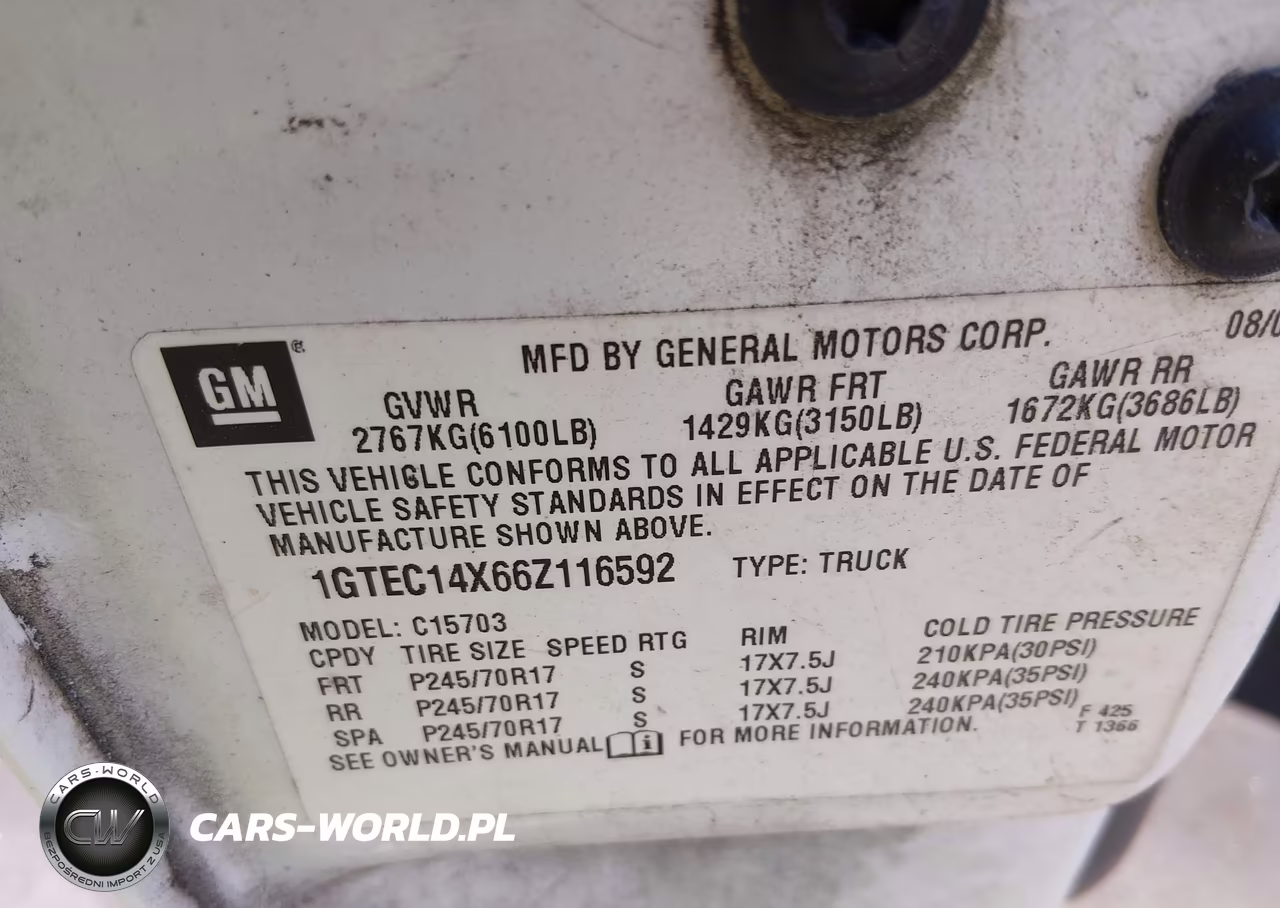 2006 GMC Sierra 1500 Work Truck VIN:1GTEC14X66Z116592 - 9