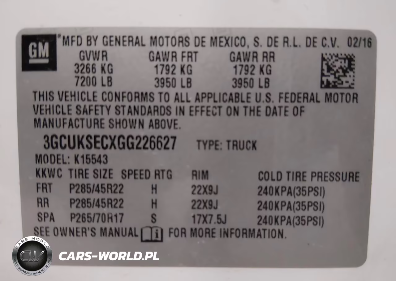 2016 Chevrolet Silverado 1500 1Lz VIN:3GCUKSECXGG226627 - 9