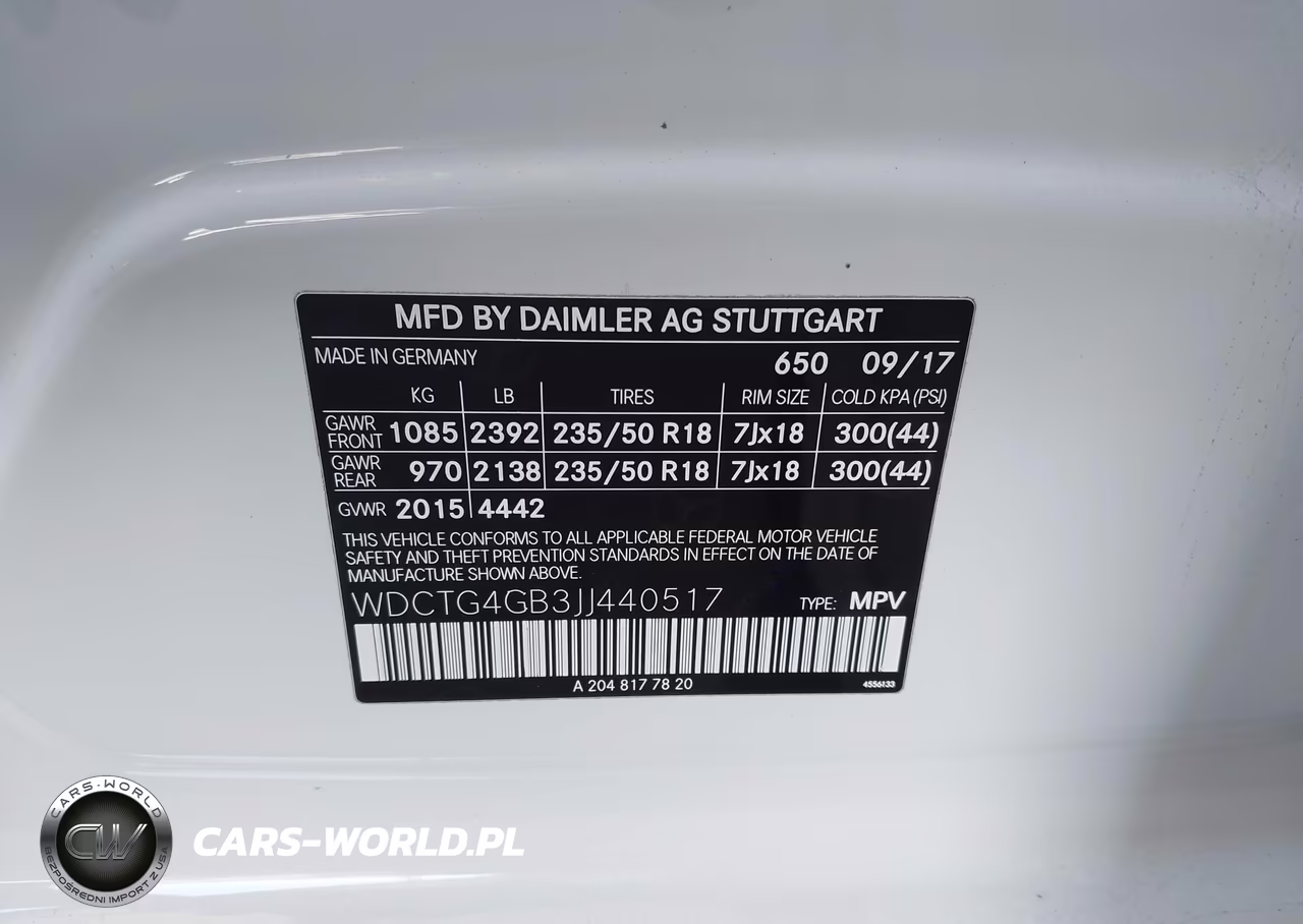 2018 Mercedes-Benz Gla 250 4Matic VIN:WDCTG4GB3JJ440517 - 9