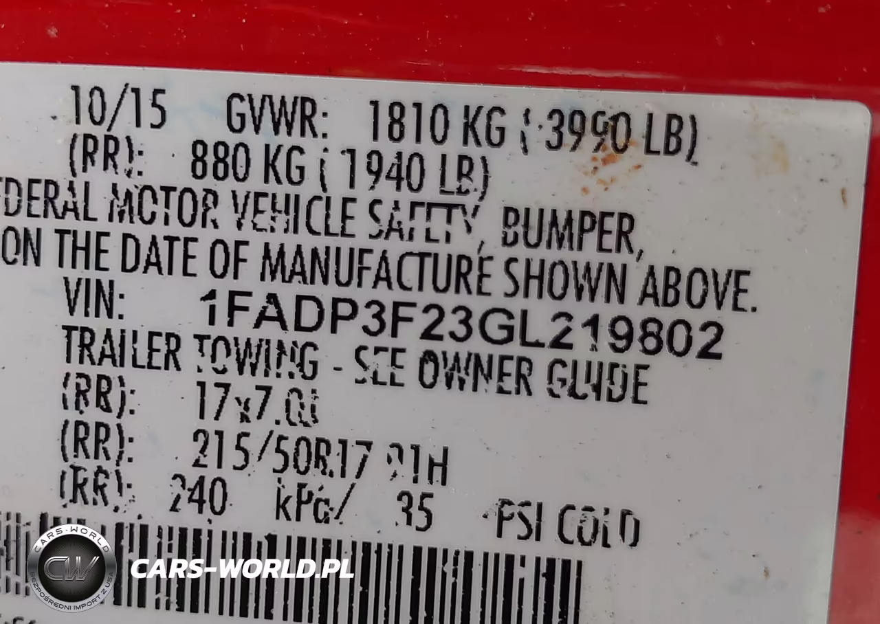 2016 Ford Focus Se VIN:1FADP3F23GL219802 - 9