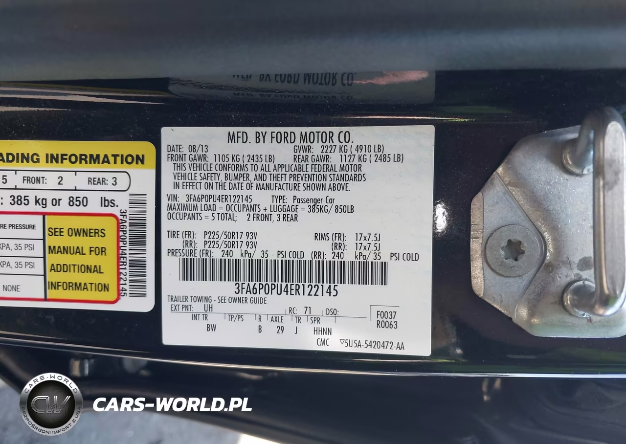 2014 Ford Fusion Energi Se Luxury VIN:3FA6P0PU4ER122145 - 9