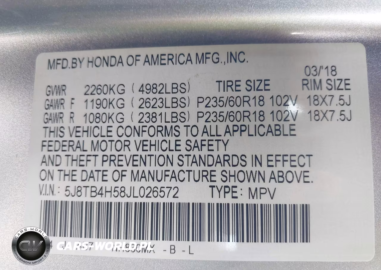 2018 Acura Rdx Technology Acurawatch Plus Packages-Technology Package VIN:5J8TB4H58JL026572 - 9
