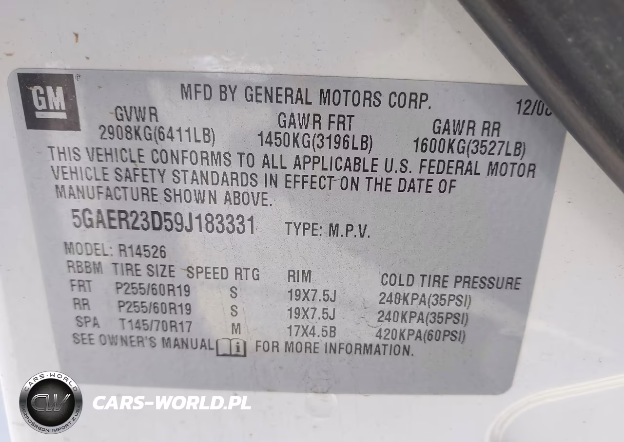 2009 Buick Enclave Cxl VIN:5GAER23D59J183331 - 9