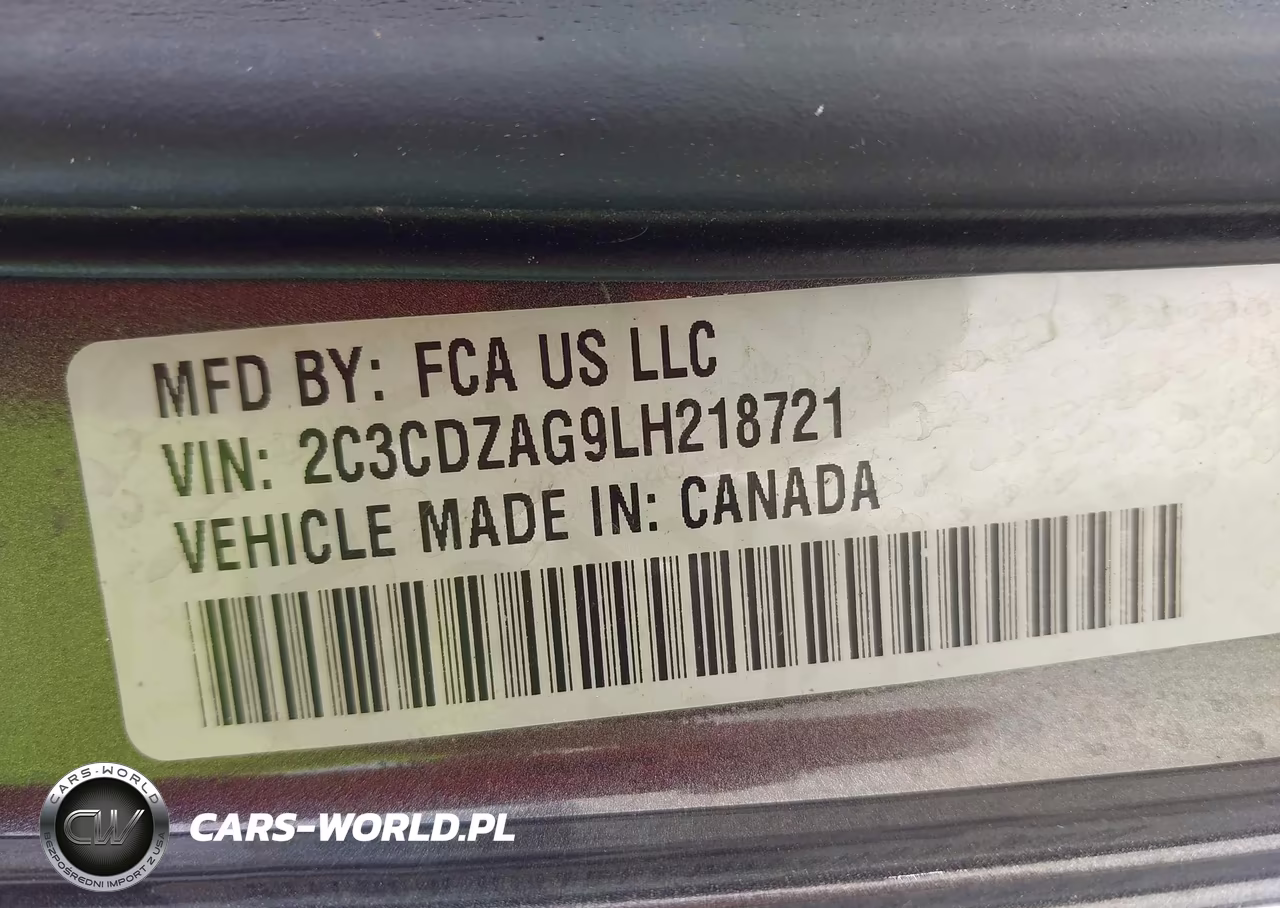 2020 Dodge Challenger Sxt VIN:2C3CDZAG9LH218721 - 9