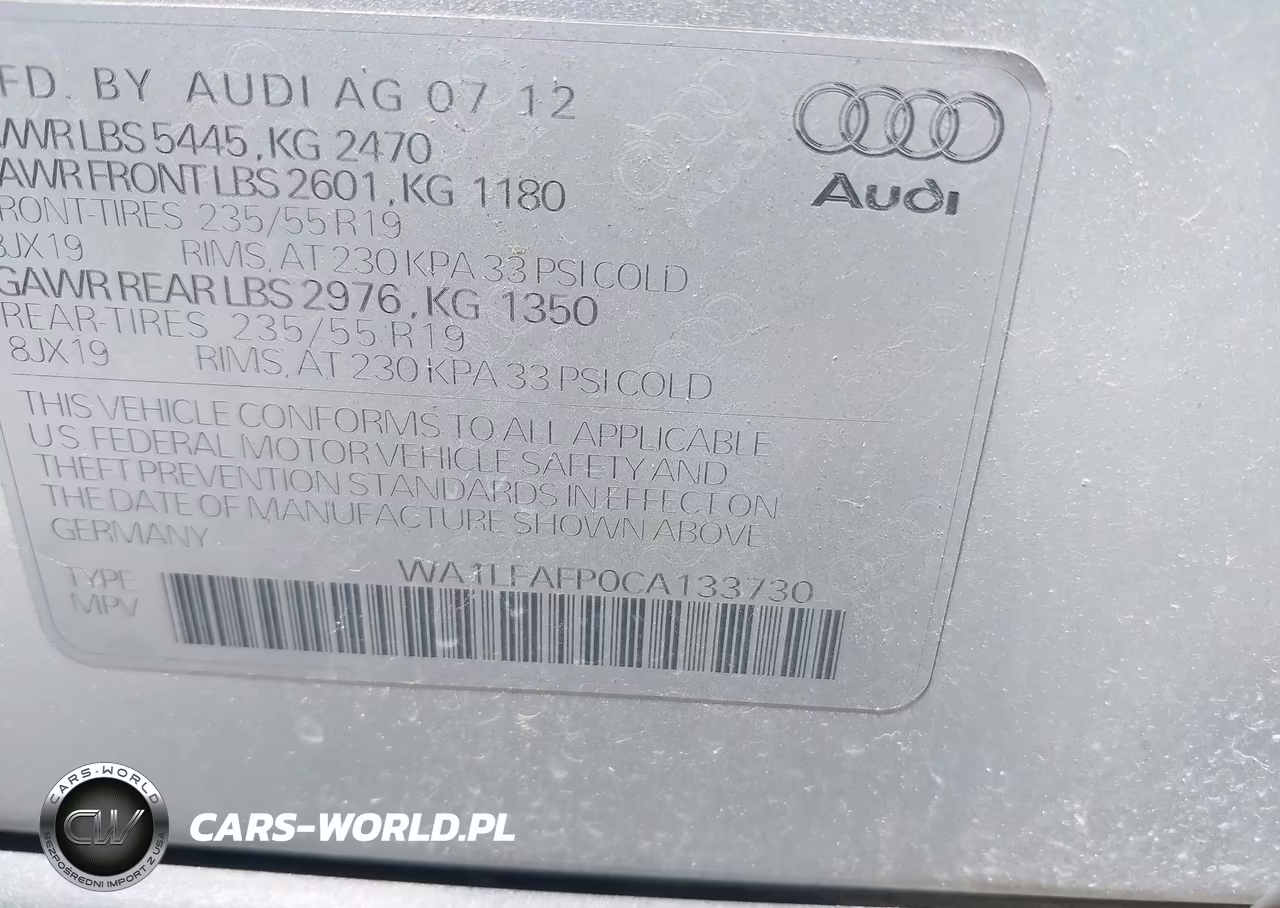 2012 Audi Q5 2.0T Premium VIN:WA1LFAFP0CA133730 - 9