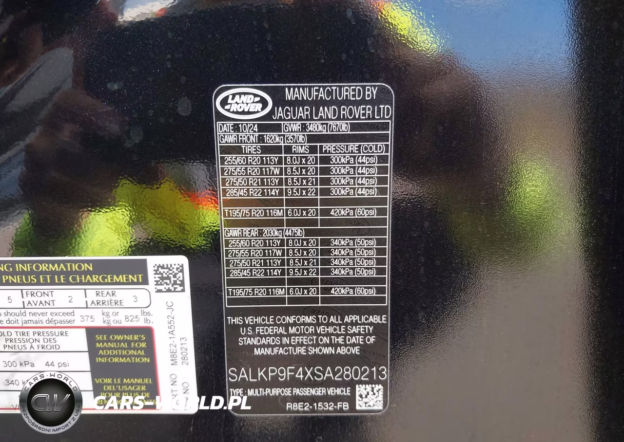 2025 Land Rover Range Rover P550E Se VIN:SALKP9F4XSA280213 - 9