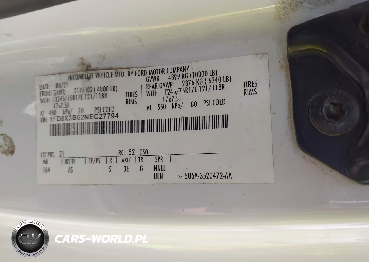 2022 Ford F-350 Xl VIN:1FD8X3B62NEC27794 - 9