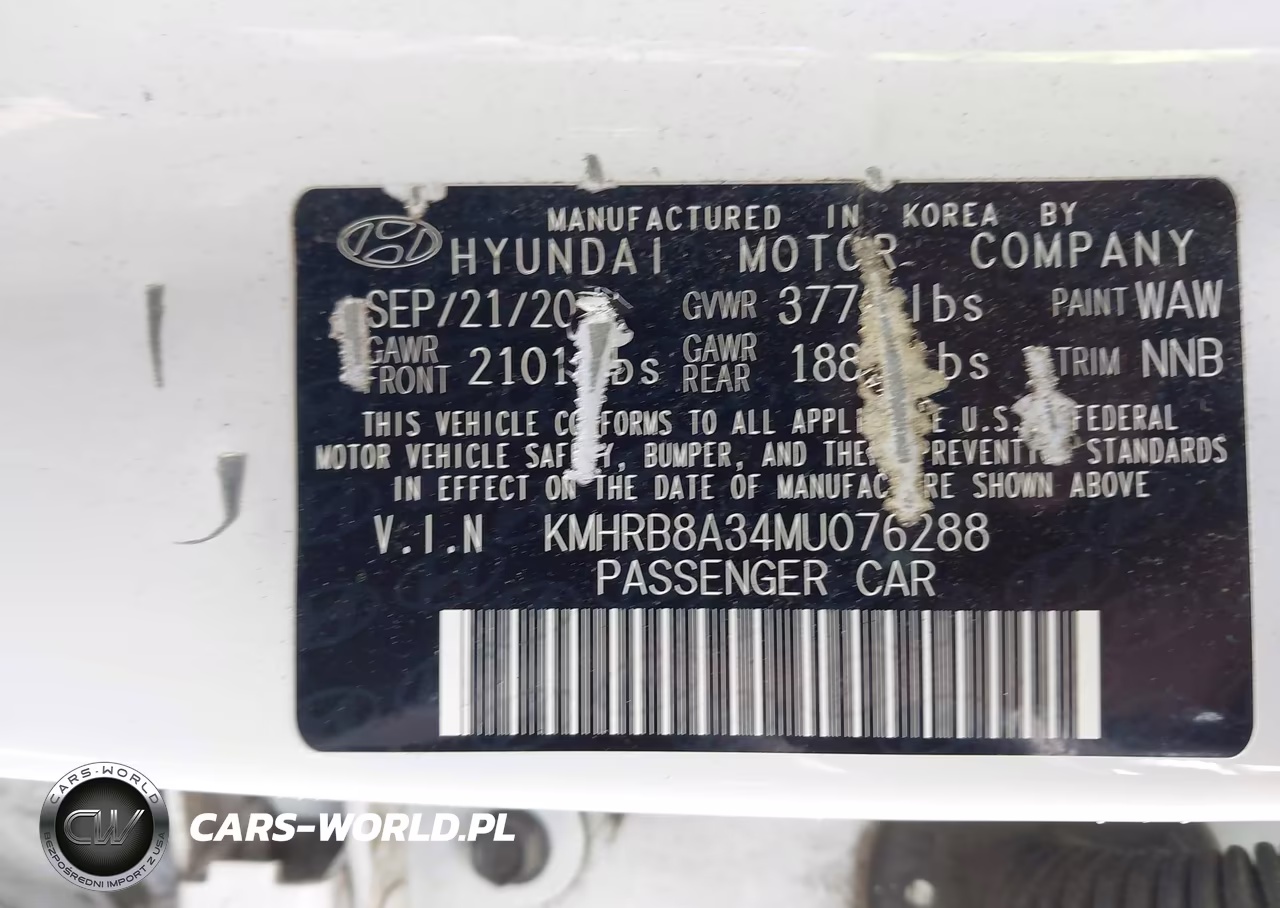 2021 Hyundai Venue Se VIN:KMHRB8A34MU076288 - 9