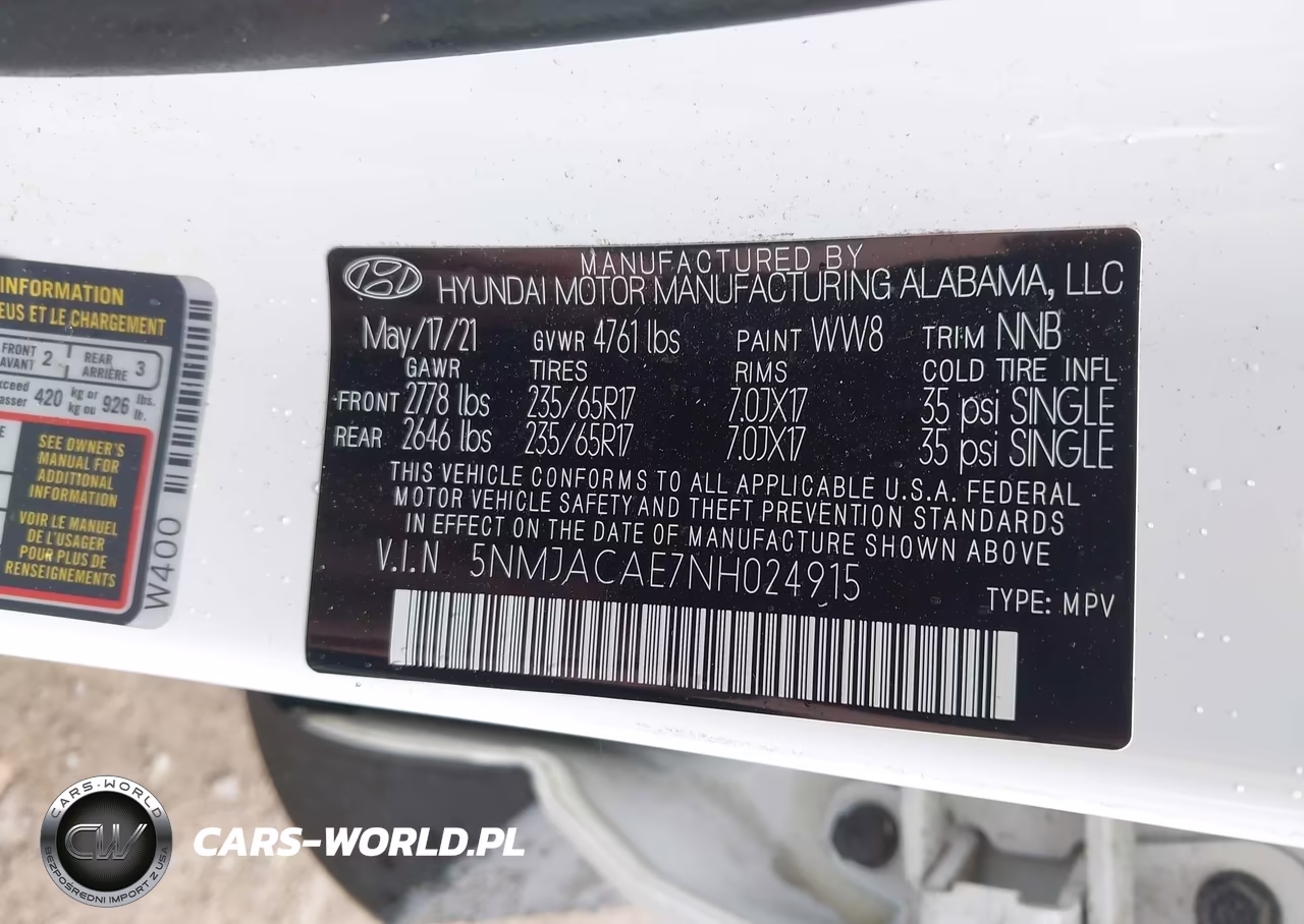 2022 Hyundai Tucson Se VIN:5NMJACAE7NH024915 - 9