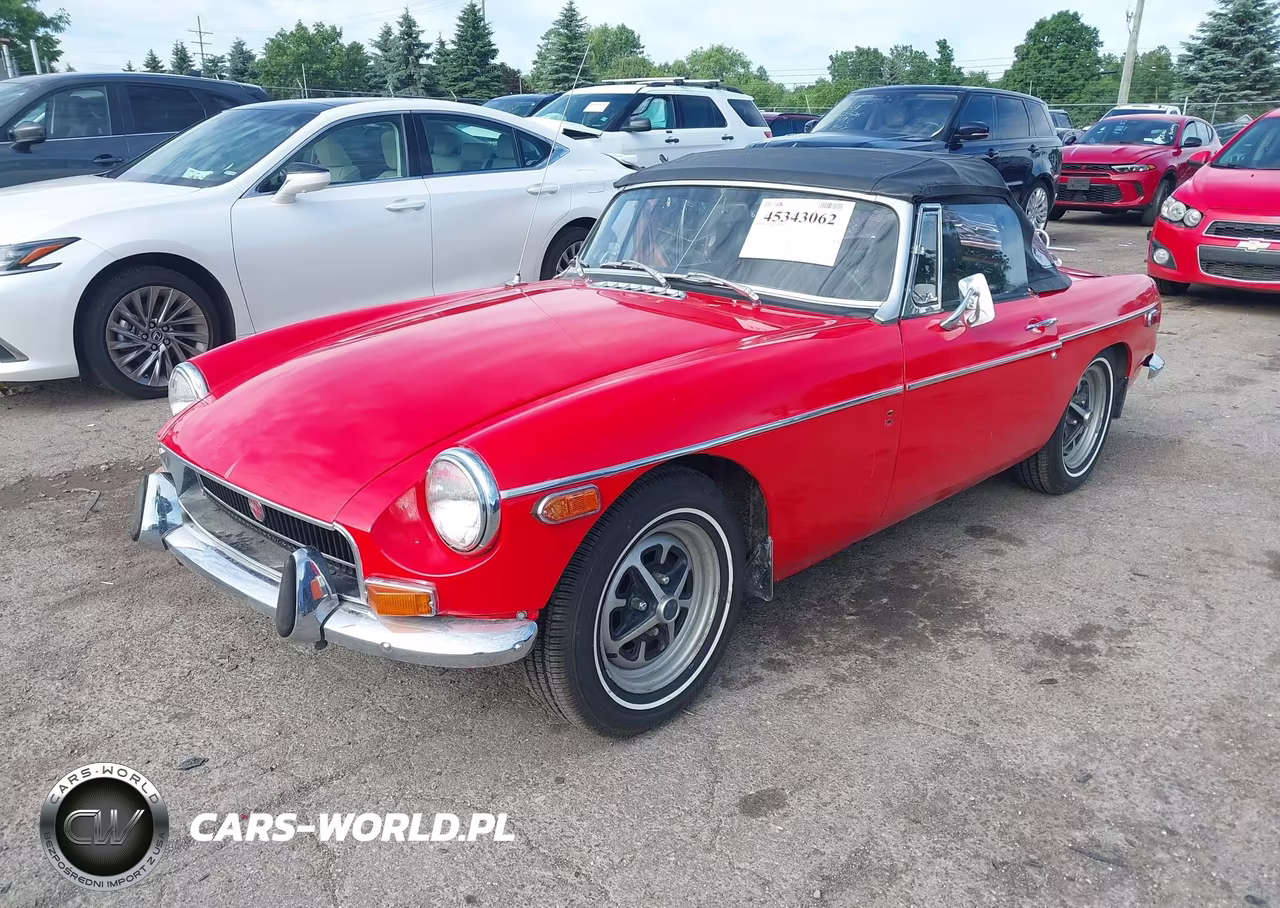 1972 Mg B VIN:GHN5UC263707G - 2