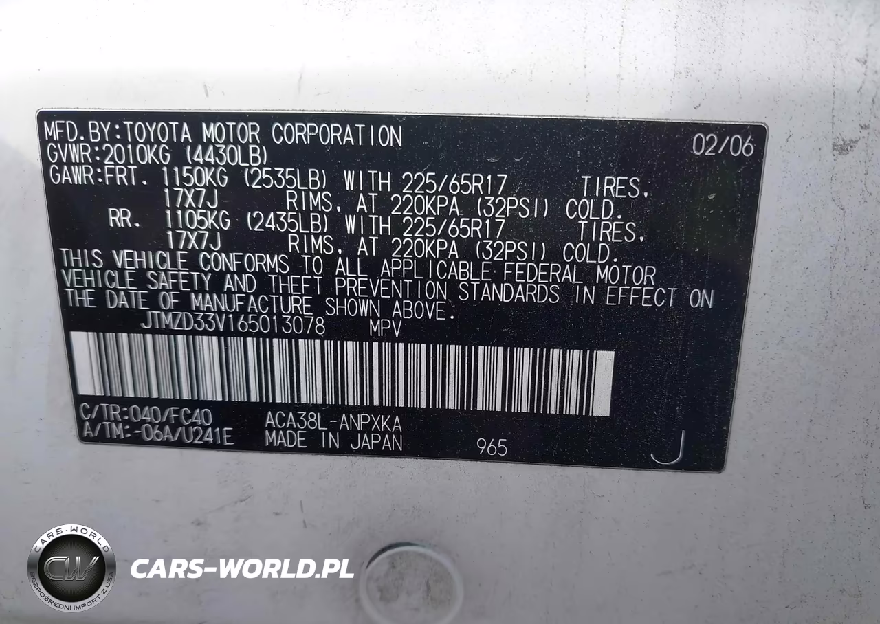 2006 Toyota Rav4 VIN:JTMZD33V165013078 - 9