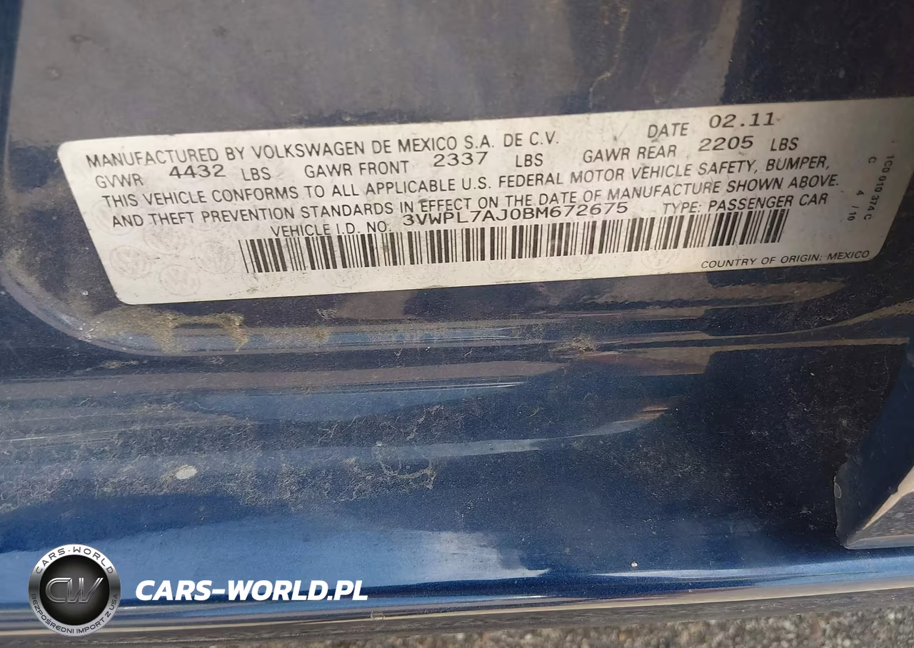 2011 Volkswagen Jetta Sportwagen 2.0L Tdi VIN:3VWPL7AJ0BM672675 - 9