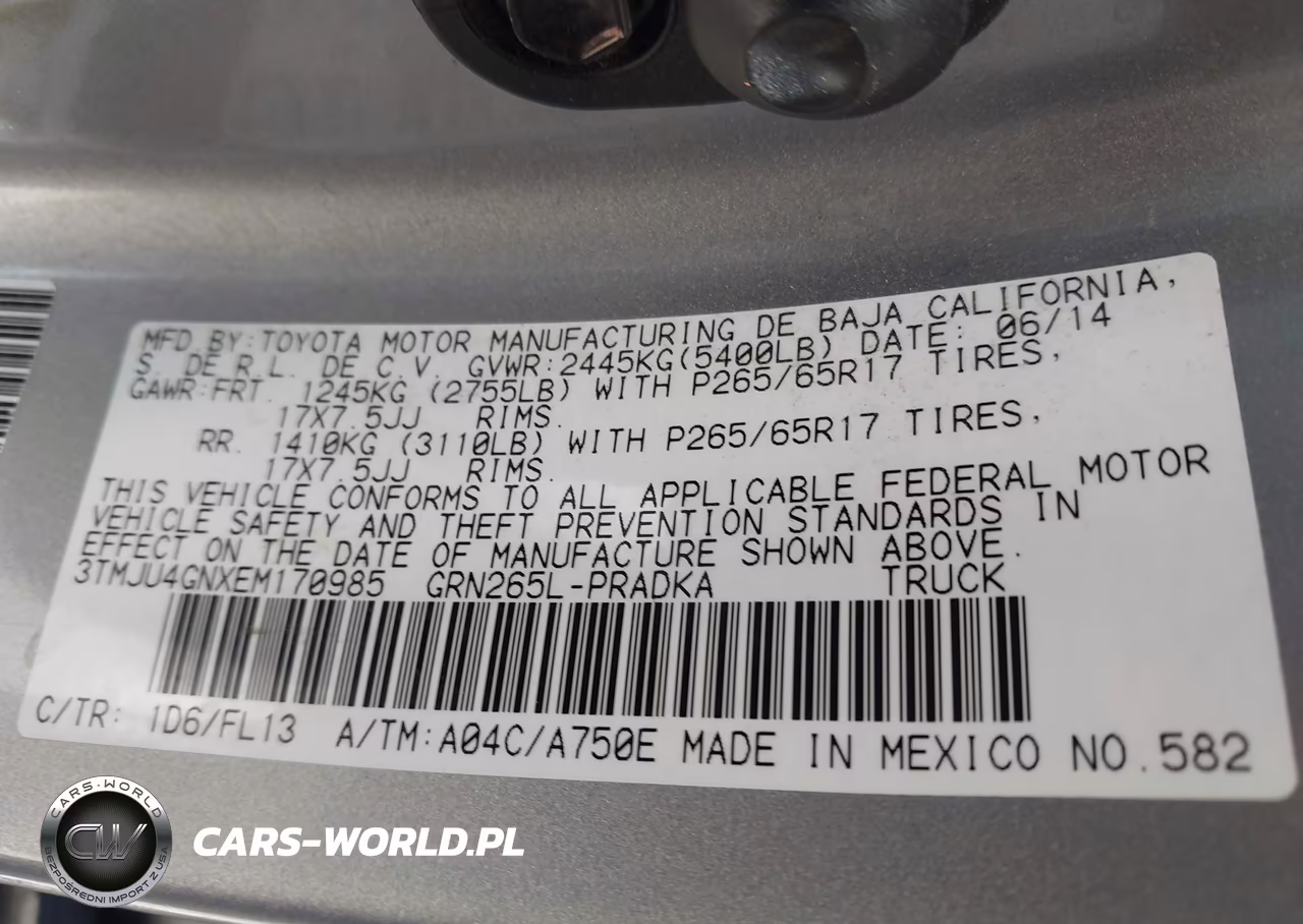 2014 Toyota Tacoma Prerunner V6 VIN:3TMJU4GNXEM170985 - 9