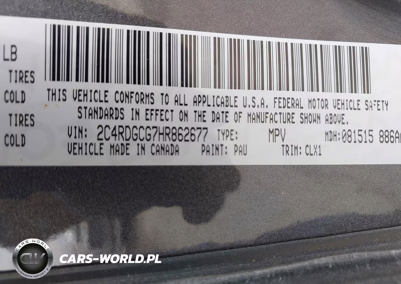 2017 Dodge Grand Caravan Sxt VIN:2C4RDGCG7HR862677 - 9