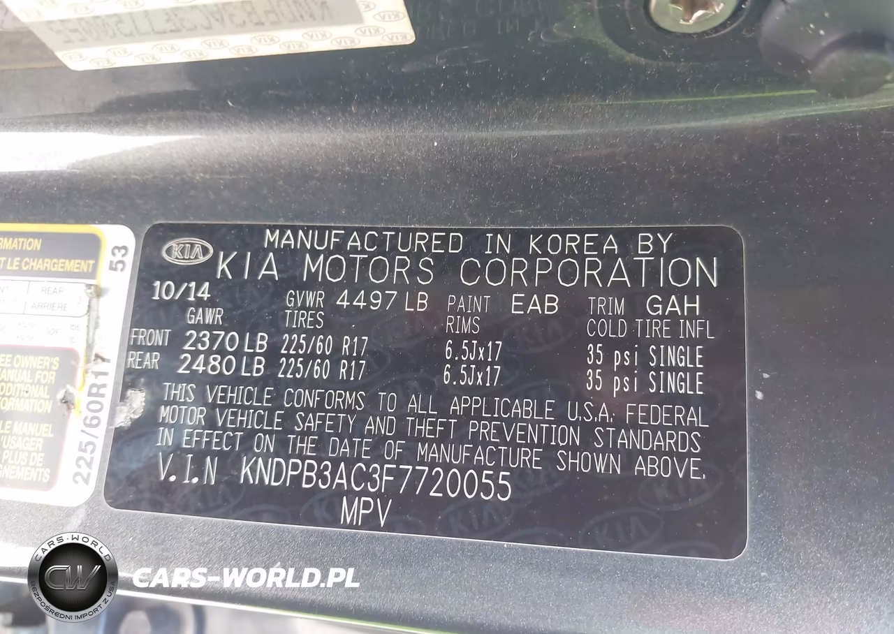 2015 Kia Sportage Lx VIN:KNDPB3AC3F7720055 - 9