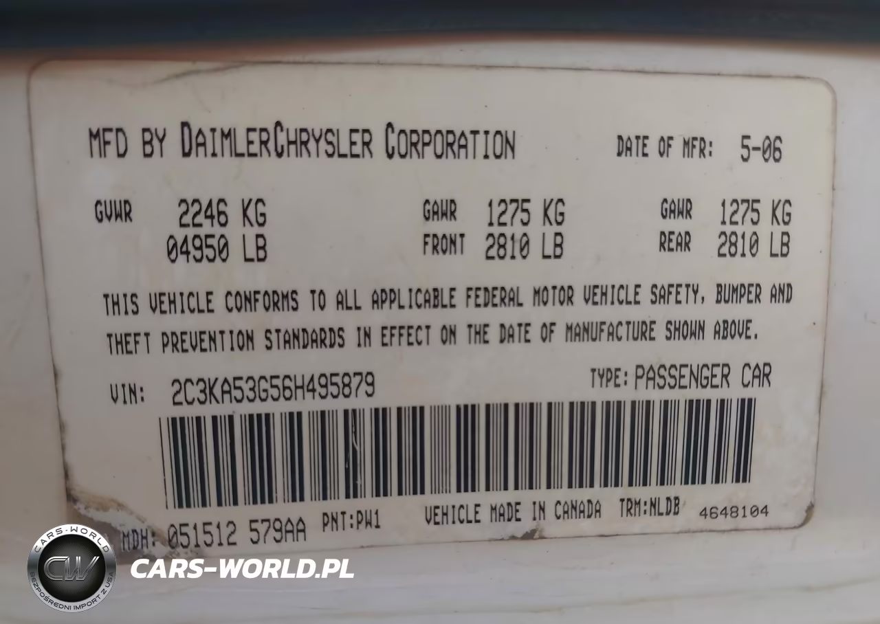 2006 Chrysler 300 Touring VIN:2C3KA53G56H495879 - 9