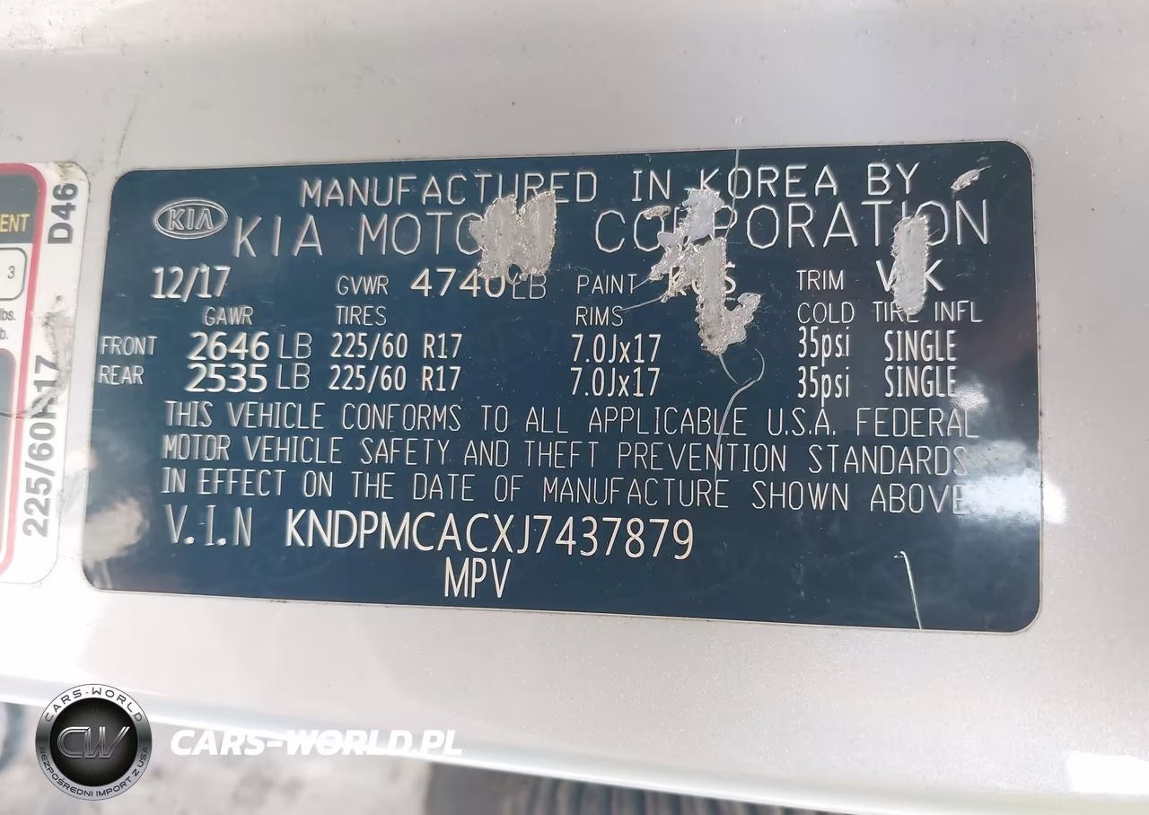 2018 Kia Sportage Lx VIN:KNDPMCACXJ7437879 - 9
