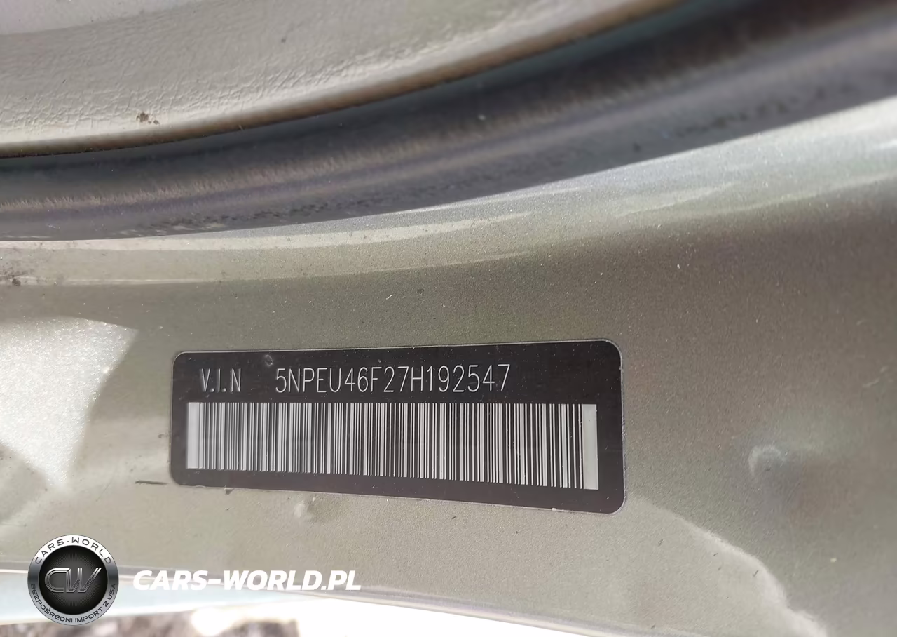 2007 Hyundai Sonata Limited-Limited W-Xm-Se-Se W-Xm VIN:5NPEU46F27H192547 - 9