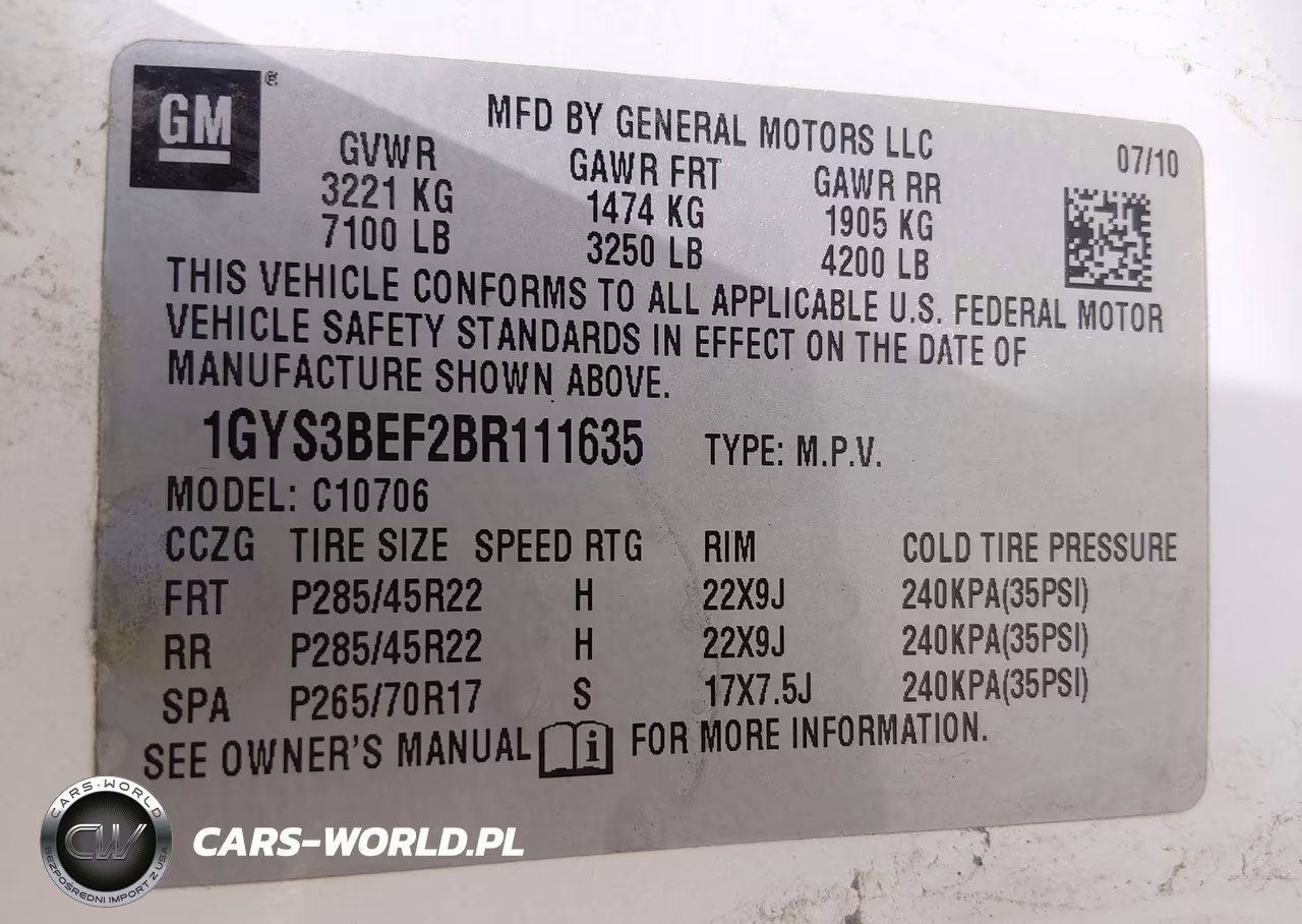 2011 Cadillac Escalade Luxury VIN:1GYS3BEF2BR111635 - 9