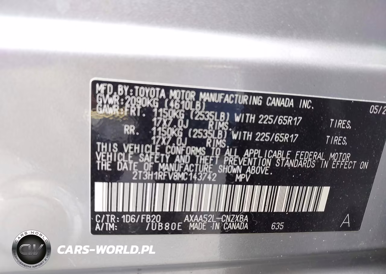2021 Toyota Rav4 Le VIN:2T3H1RFV8MC143742 - 9
