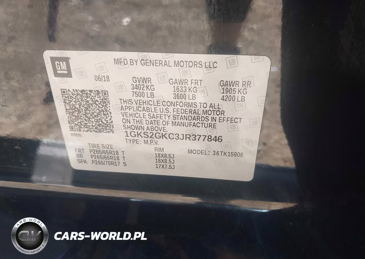 2018 GMC Yukon Xl Slt VIN:1GKS2GKC3JR377846 - 9