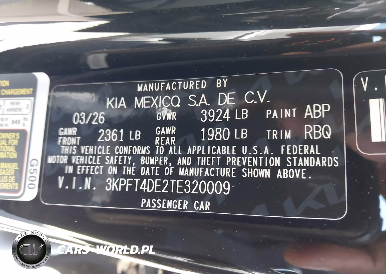 2026 Kia K4 Lxs VIN:3KPFT4DE2TE320009 - 9