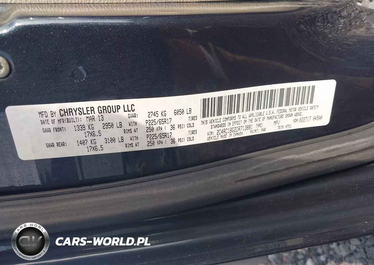 2013 Chrysler Town & Country Touring VIN:2C4RC1BG2DR713881 - 9