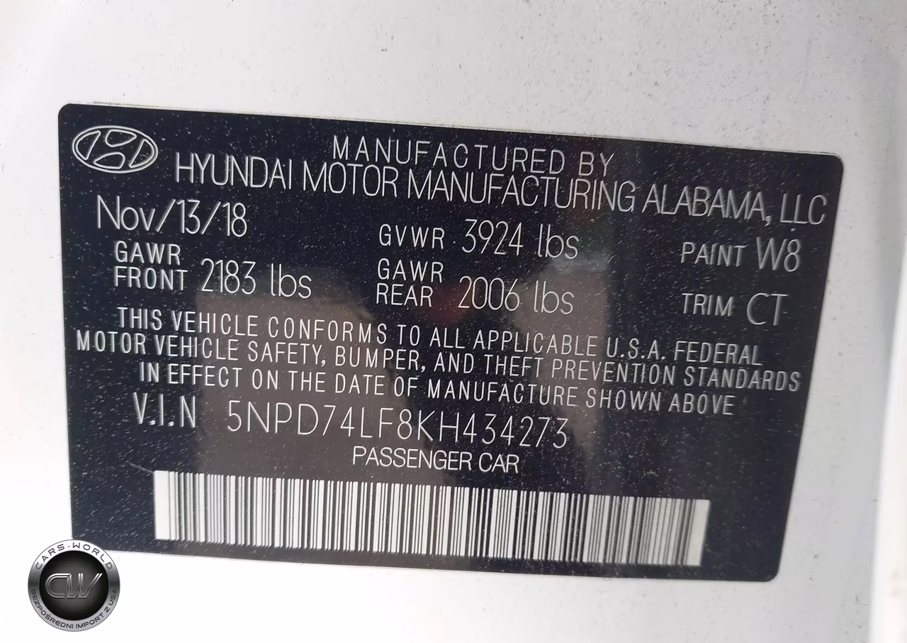 2019 Hyundai Elantra Se VIN:5NPD74LF8KH434273 - 9
