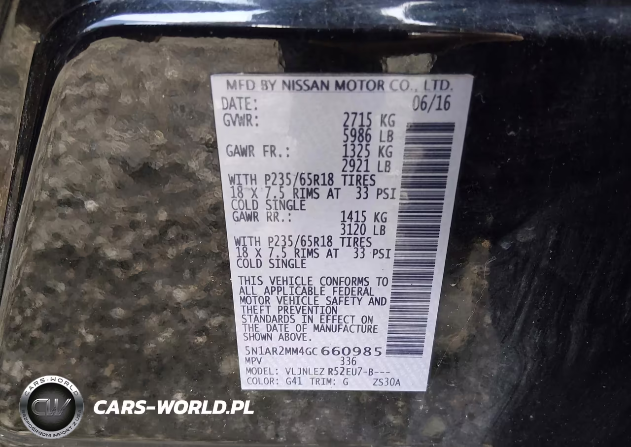 2016 Nissan Pathfinder Platinum-S-Sl-Sv VIN:5N1AR2MM4GC660985 - 9