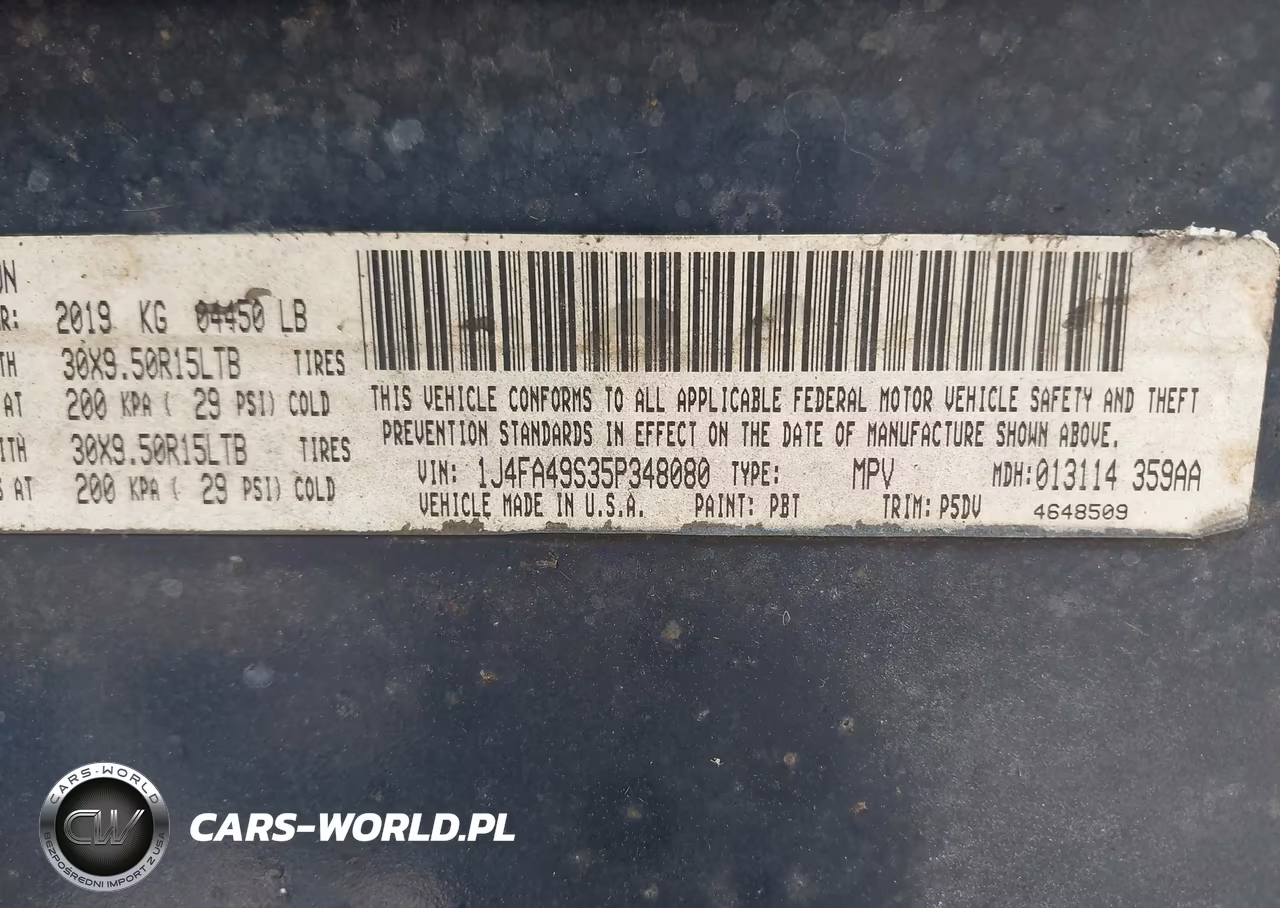 2005 Jeep Wrangler Sport VIN:1J4FA49S35P348080 - 9