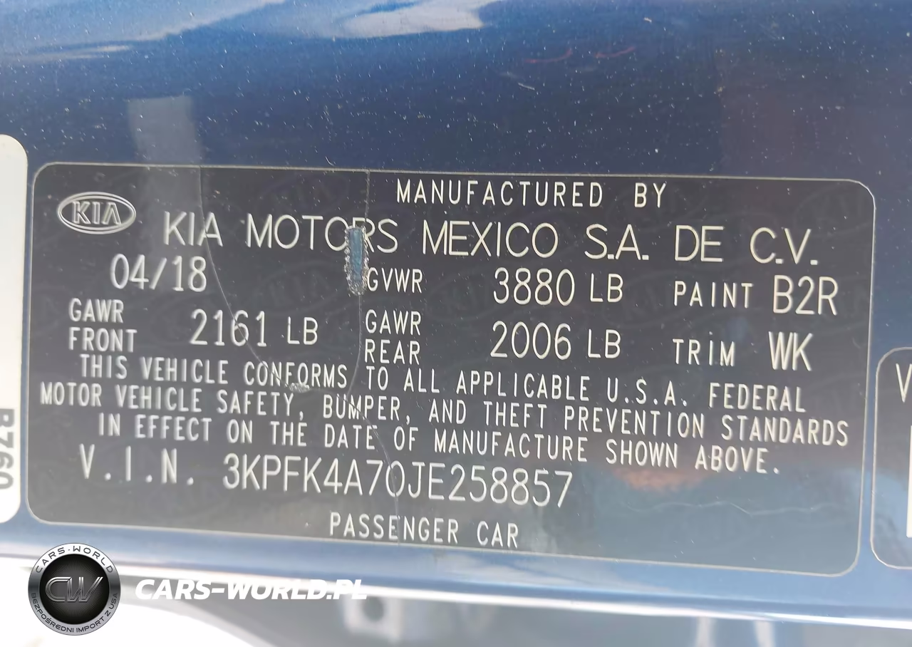 2018 Kia Forte Lx VIN:3KPFK4A70JE258857 - 9