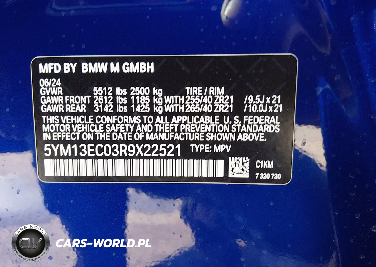 2024 BMW X3 M VIN:5YM13EC03R9X22521 - 9