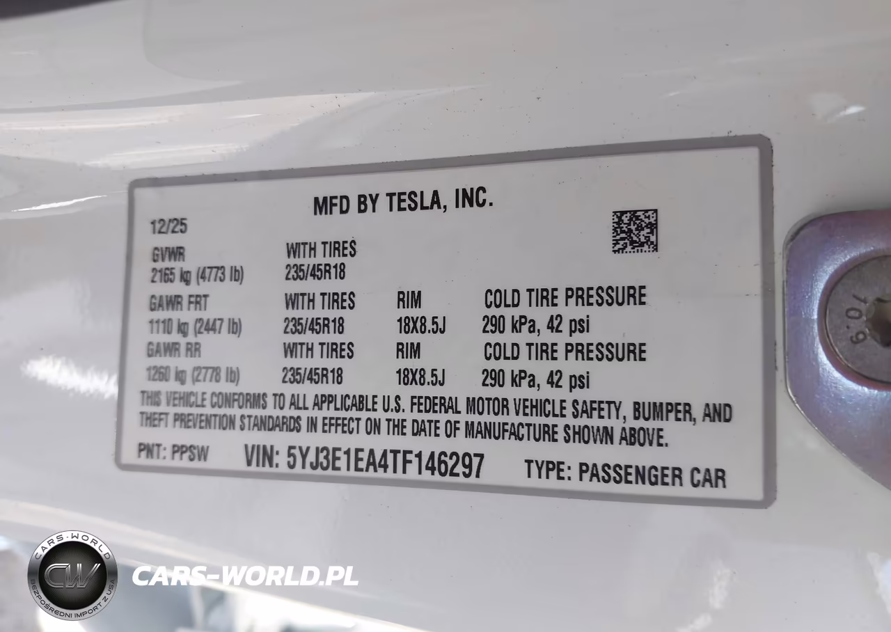 2026 Tesla Model 3 Premium Rear-Wheel Drive-Rear-Wheel Drive VIN:5YJ3E1EA4TF146297 - 9