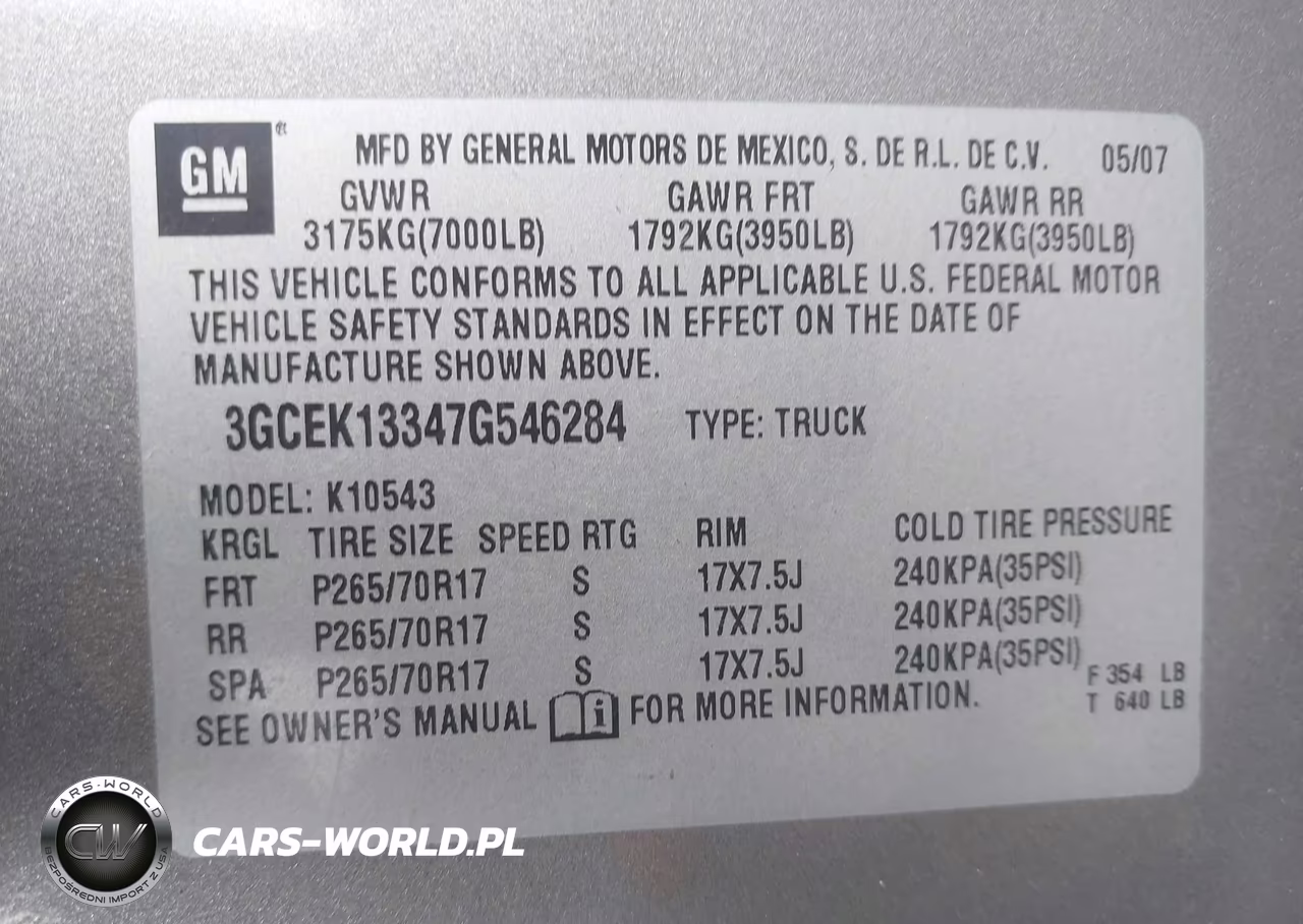 2007 Chevrolet Silverado 1500 Lt1 VIN:3GCEK13347G546284 - 9
