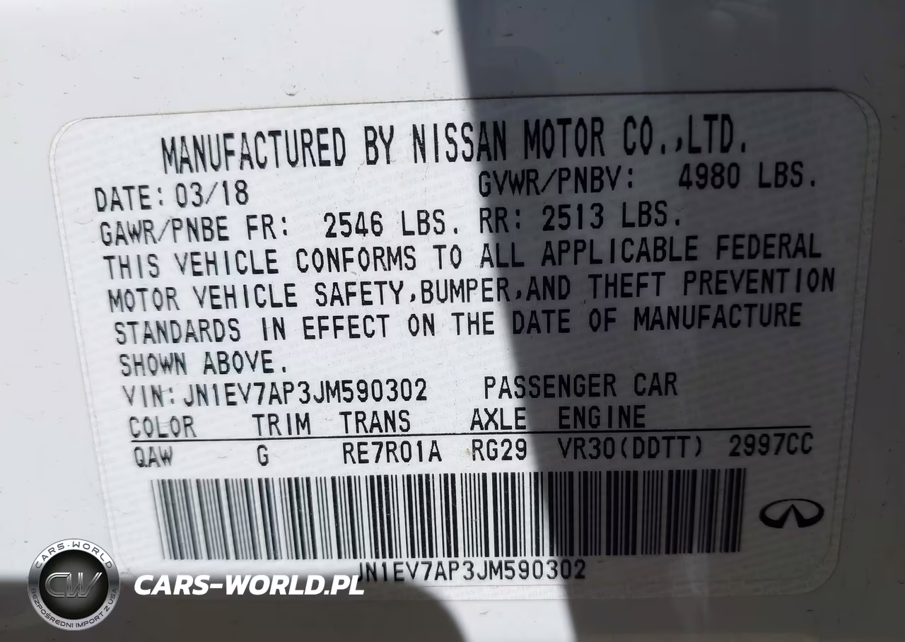 2018 Infiniti Q50 3.0T Luxe VIN:JN1EV7AP3JM590302 - 9