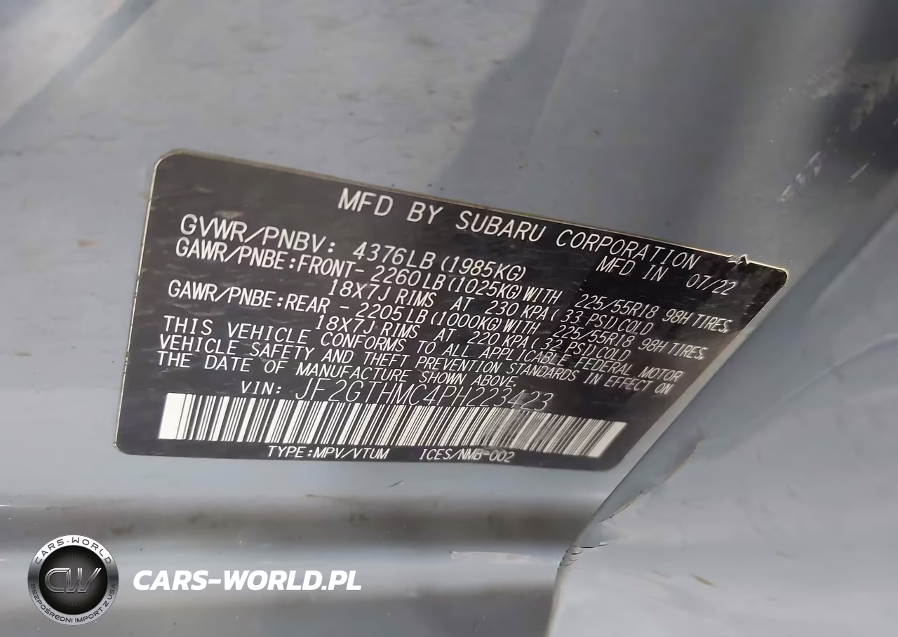 2023 Subaru Crosstrek Limited VIN:JF2GTHMC4PH223423 - 9