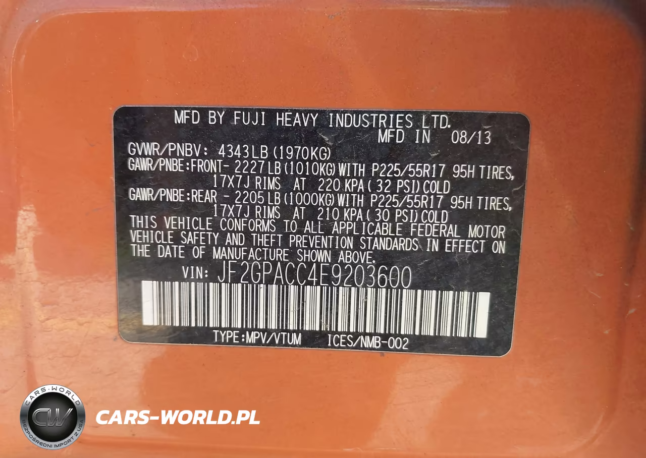 2014 Subaru Xv Crosstrek 2.0I Premium VIN:JF2GPACC4E9203600 - 9