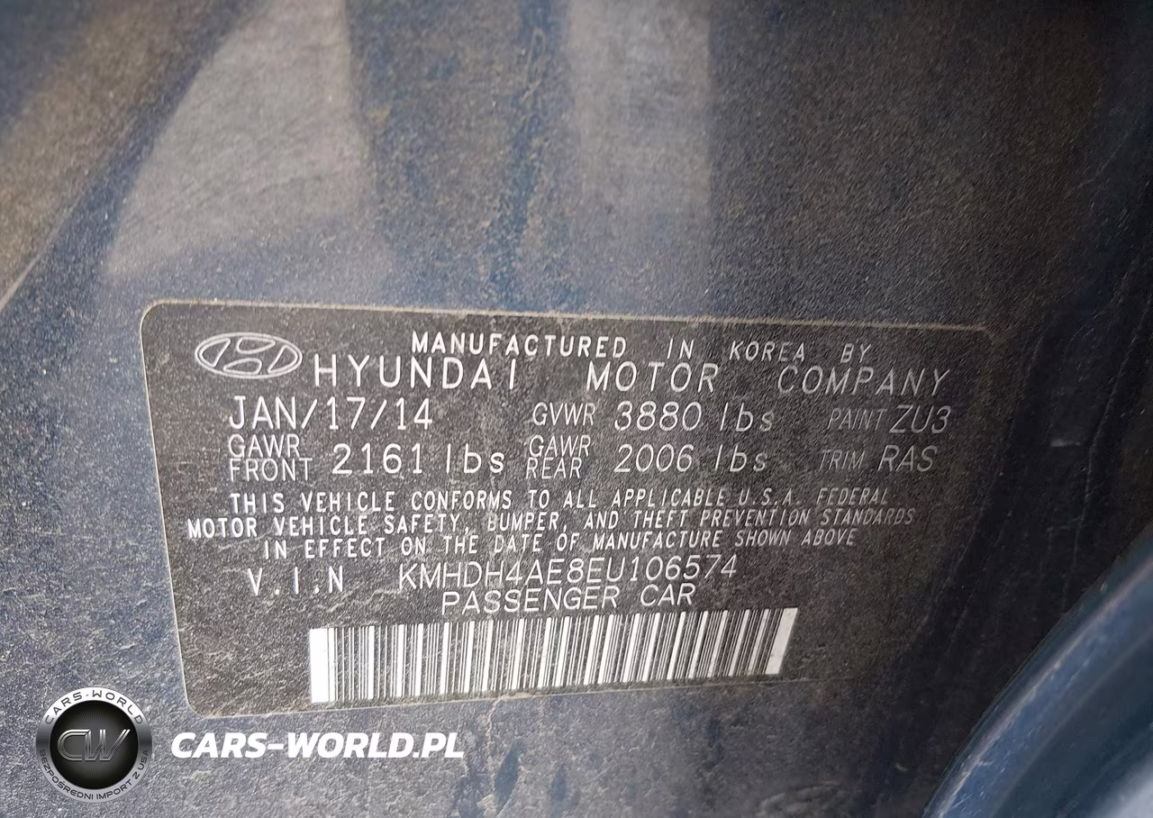 2014 Hyundai Elantra Limited VIN:KMHDH4AE8EU106574 - 9