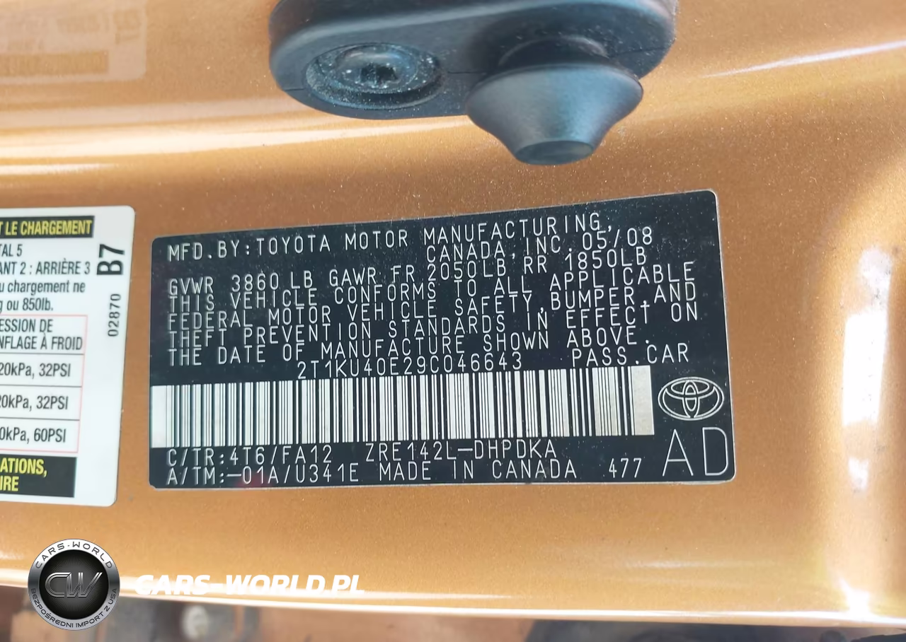 2009 Toyota Matrix VIN:2T1KU40E29C046643 - 9