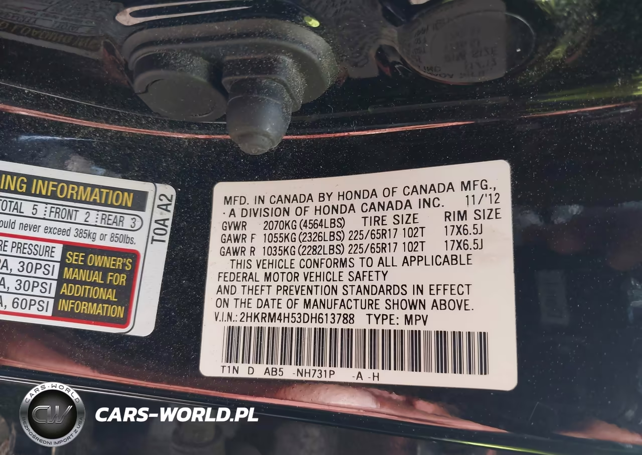 2013 Honda Cr-V Ex VIN:2HKRM4H53DH613788 - 9