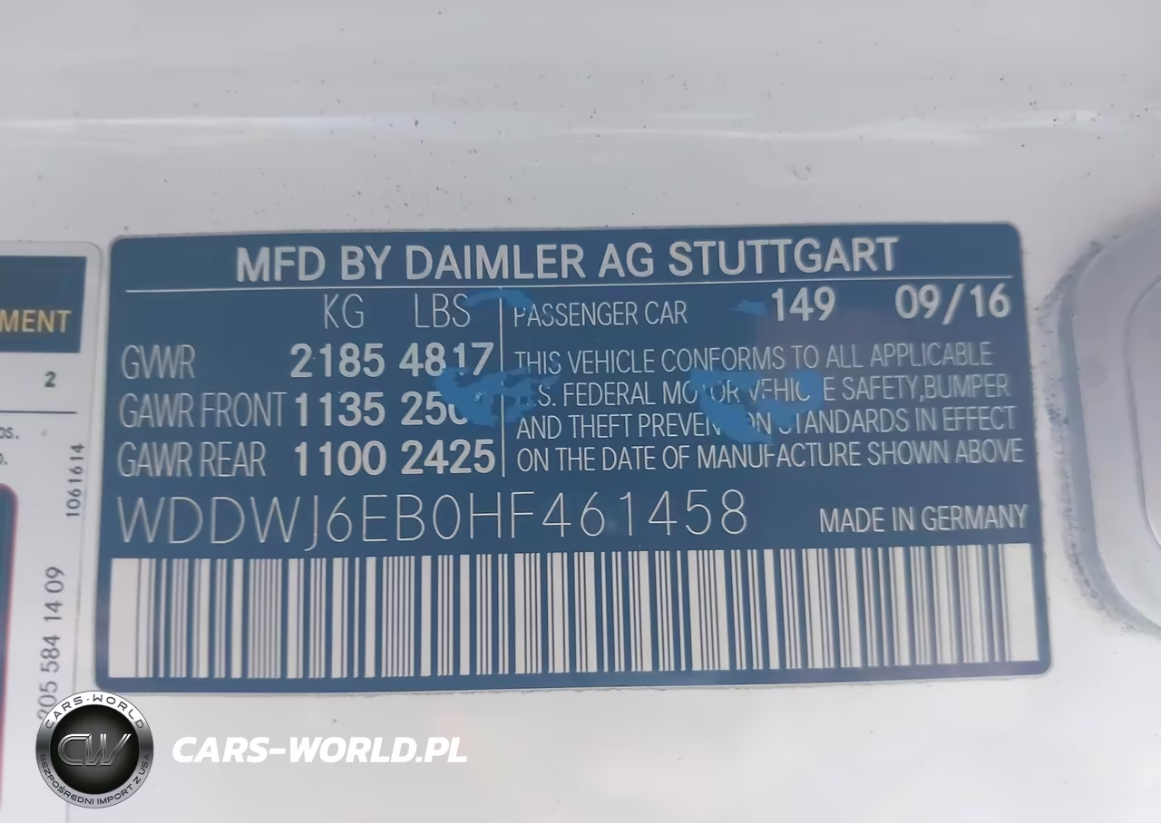 2017 Mercedes-Benz Amg C 43 4Matic VIN:WDDWJ6EB0HF461458 - 9