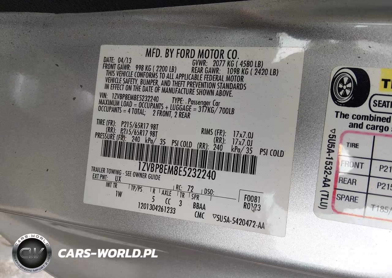 2014 Ford Mustang V6 VIN:1ZVBP8EM8E5232240 - 9