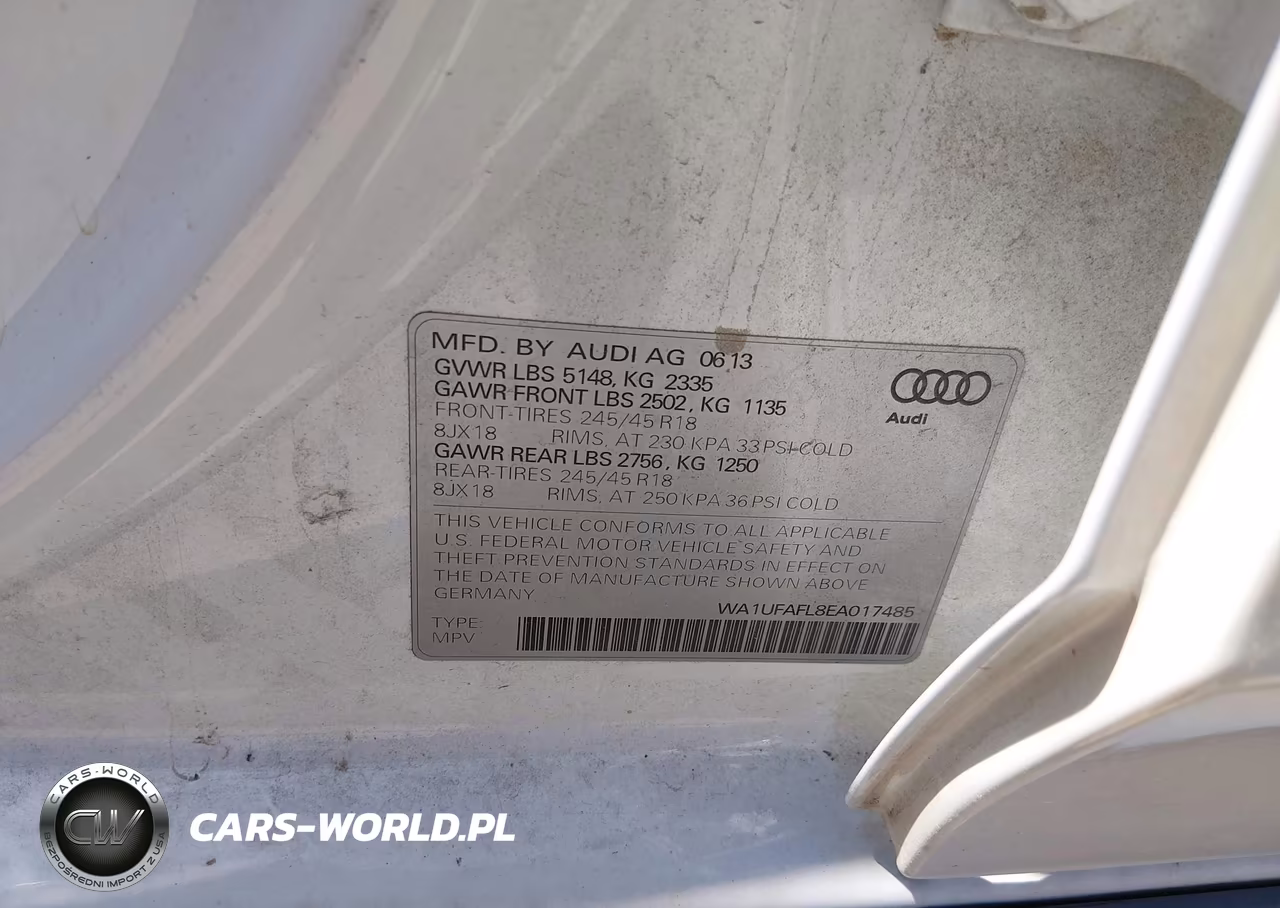 2014 Audi Allroad 2.0T Premium VIN:WA1UFAFL8EA017485 - 9
