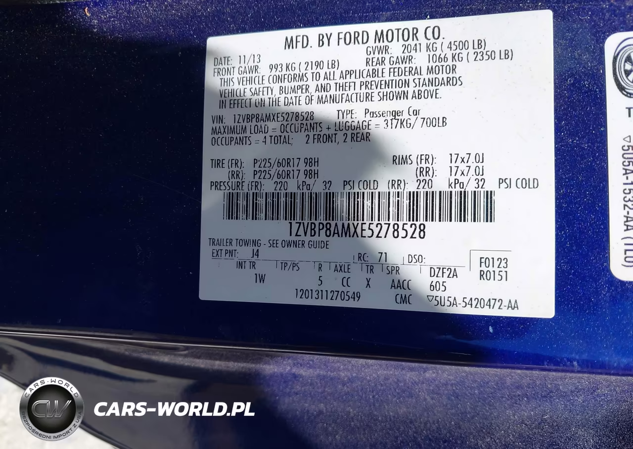 2014 Ford Mustang V6 VIN:1ZVBP8AMXE5278528 - 9