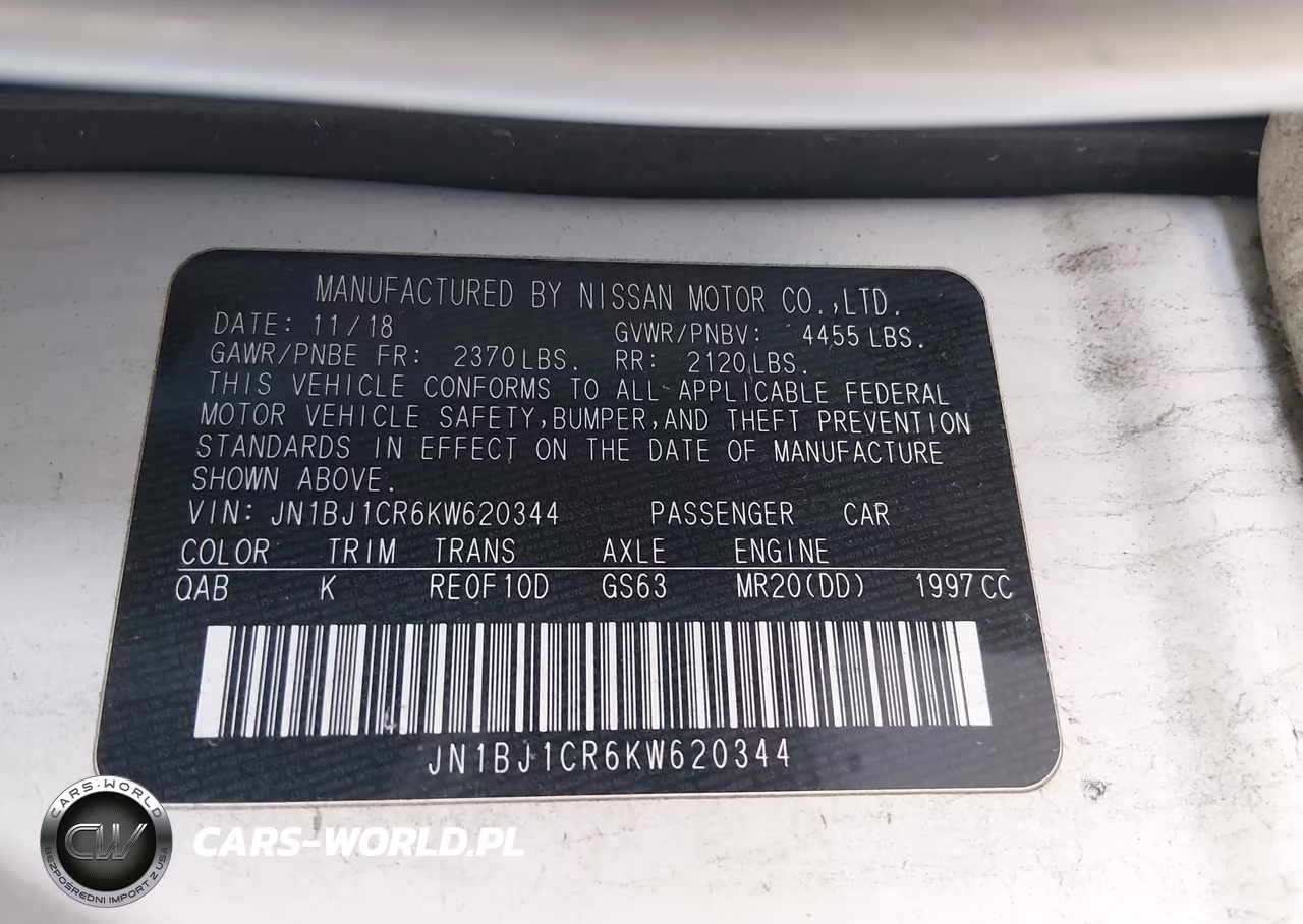 2019 Nissan Rogue Sport Sl VIN:JN1BJ1CR6KW620344 - 9