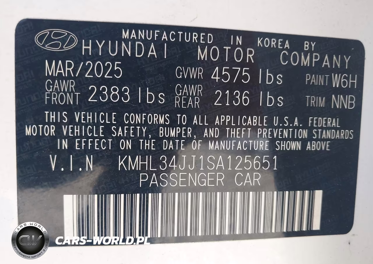 2025 Hyundai Sonata Hybrid Sel VIN:KMHL34JJ1SA125651 - 9