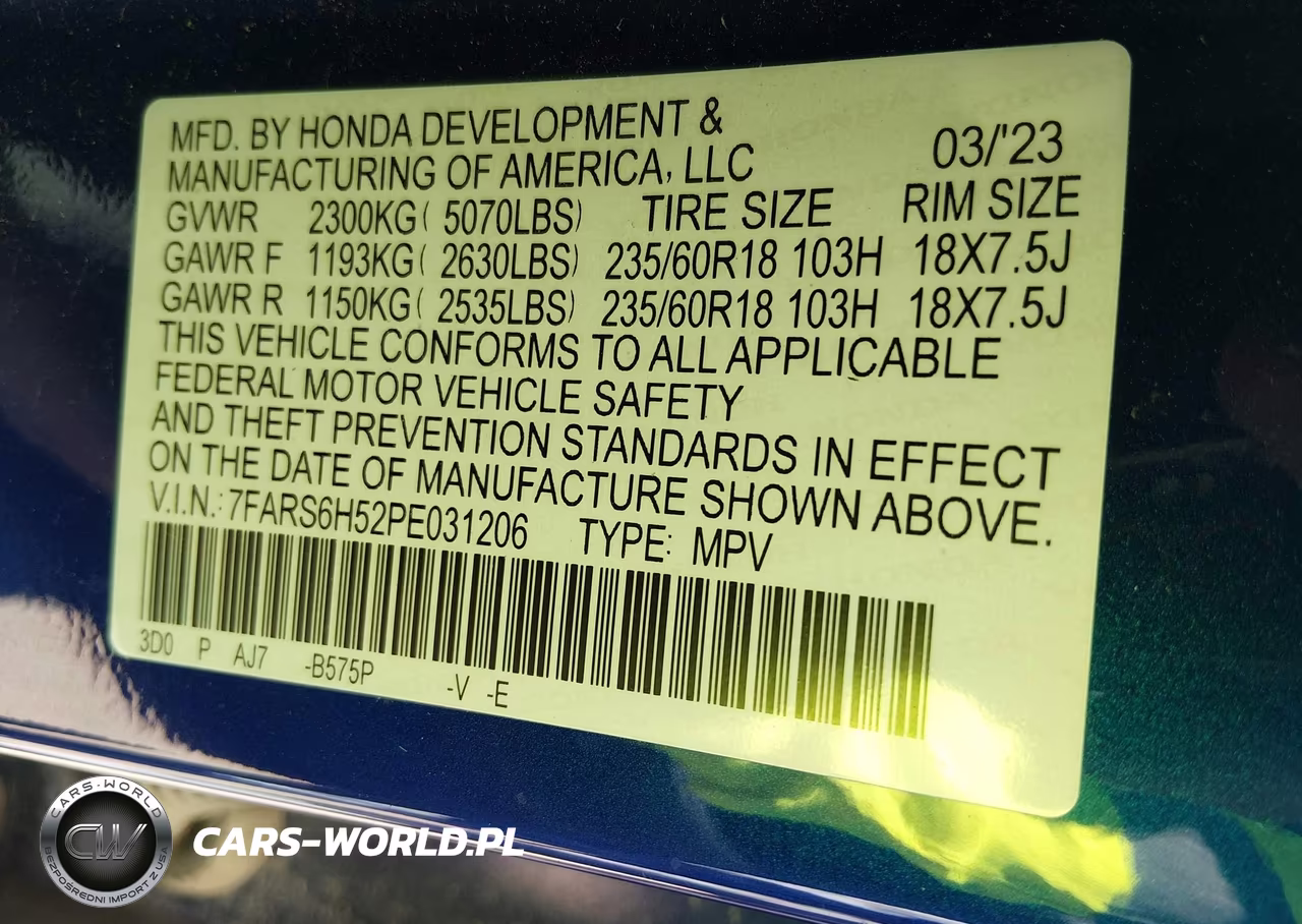 2023 Honda Cr-V Hybrid Sport VIN:7FARS6H52PE031206 - 9